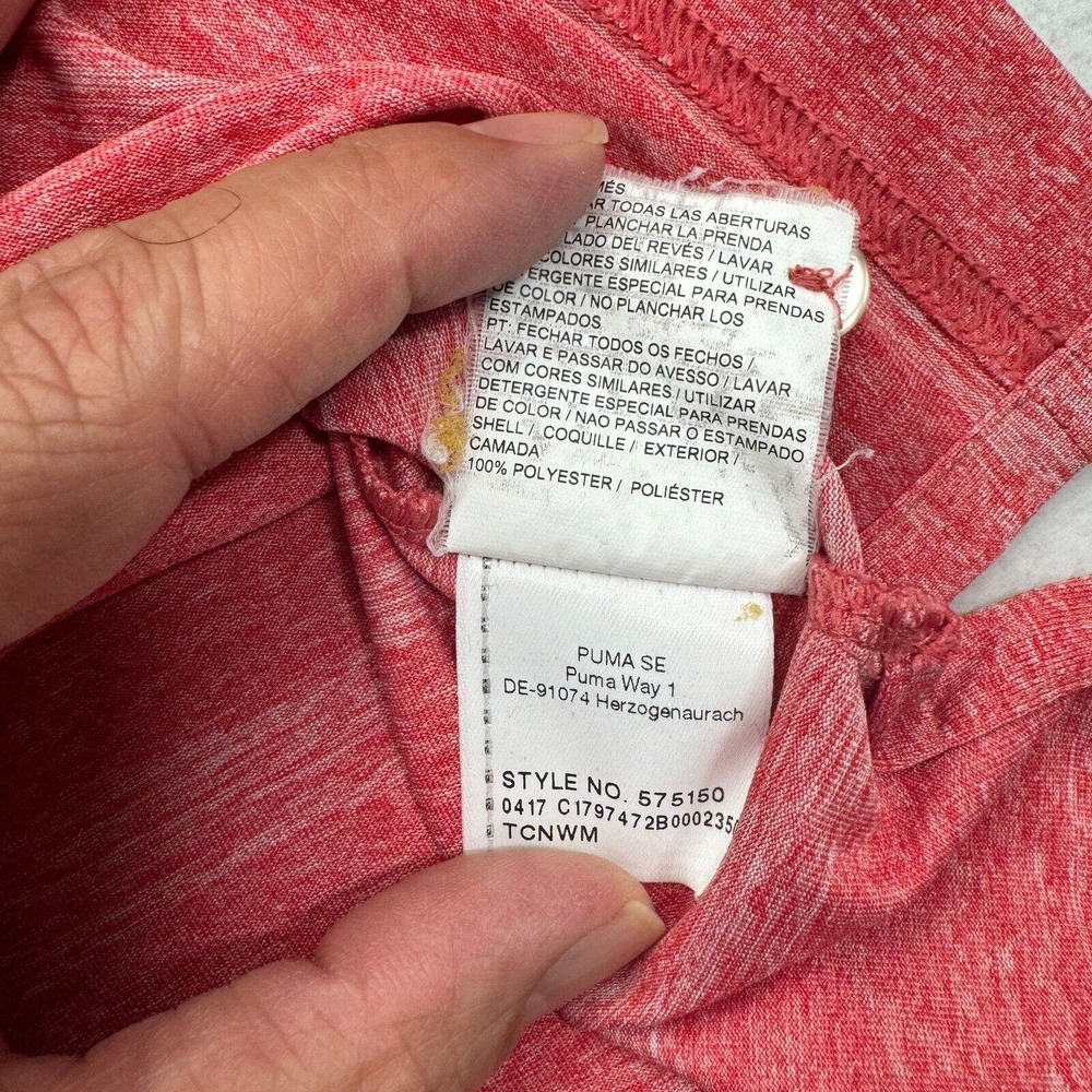 Puma Volition Performance Golf Polo Shirt Mens M Red Short Sleeve Butte Ranch - Picture 6 of 9